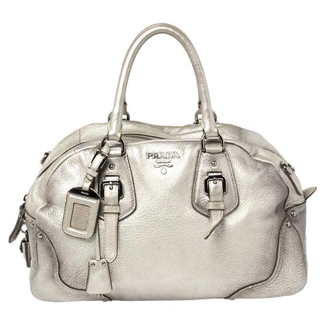 prada bags silver